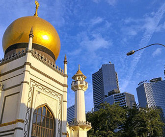 La mezquita del sultan en Singapur